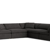 Movie Night™ 5-Piece Modular Sectional Closed, Large, Dark Shadow