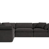 Movie Night™ 5-Piece Modular Sectional Closed, Large, Dark Shadow