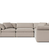 Movie Night™ 5-Piece Modular Sectional Closed, Large, Light Pebble