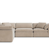 Movie Night™ 5-Piece Modular Sectional Closed, Large, Champagne