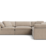 Movie Night™ 5-Piece Modular Sectional Closed, Large, Champagne