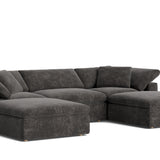 Movie Night™ 5-Piece Modular U-Shaped Sectional, Large, Truffle