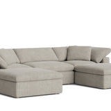 Movie Night™ 5-Piece Modular U-Shaped Sectional, Large, Oatmeal
