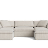Movie Night™ 5-Piece Modular U-Shaped Sectional, Large, Newport Stripe