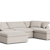 Movie Night™ 5-Piece Modular U-Shaped Sectional, Large, Clay