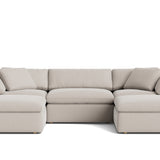 Movie Night™ 5-Piece Modular U-Shaped Sectional, Large, Clay