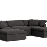 Movie Night™ 5-Piece Modular U-Shaped Sectional, Large, Dark Shadow