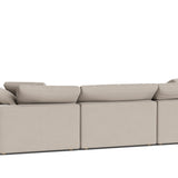 Movie Night™ 5-Piece Modular U-Shaped Sectional, Large, Light Pebble