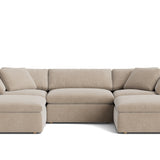 Movie Night™ 5-Piece Modular U-Shaped Sectional, Large, Champagne