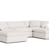 Movie Night™ 5-Piece Modular U-Shaped Sectional, Large, Nomad Snow