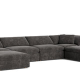 Movie Night™ 6-Piece Modular U-Shaped Sectional, Large, Truffle