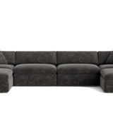 Movie Night™ 6-Piece Modular U-Shaped Sectional, Large, Truffle