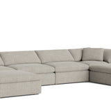 Movie Night™ 6-Piece Modular U-Shaped Sectional, Large, Oatmeal