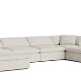 Movie Night™ 6-Piece Modular U-Shaped Sectional, Large, Newport Stripe