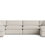 Movie Night™ 6-Piece Modular U-Shaped Sectional, Large, Newport Stripe