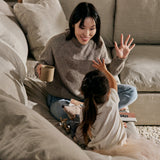 Movie Night™ 6-Piece Modular U-Shaped Sectional, Large, Light Pebble