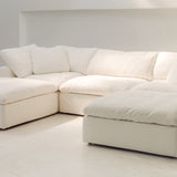 Movie Night™ 6-Piece Modular U-Shaped Sectional, Large, Champagne