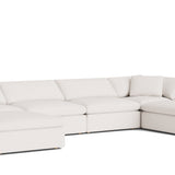 Movie Night™ 6-Piece Modular U-Shaped Sectional, Large, Nomad Snow