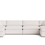 Movie Night™ 6-Piece Modular U-Shaped Sectional, Large, Nomad Snow