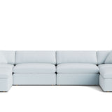 Movie Night™ 6-Piece Modular U-Shaped Sectional, Large, Cove