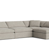 Movie Night™ 4-Piece Modular Sectional Open, Large, Oatmeal