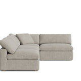 Movie Night™ 4-Piece Modular Sectional Open, Large, Oatmeal