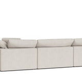 Movie Night™ 4-Piece Modular Sectional Open, Large, Newport Stripe