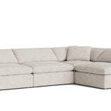 Movie Night™ 4-Piece Modular Sectional Open, Large, Newport Stripe