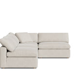 Movie Night™ 4-Piece Modular Sectional Open, Large, Newport Stripe
