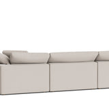 Movie Night™ 4-Piece Modular Sectional Open, Large, Clay