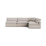 Movie Night™ 4-Piece Modular Sectional Open, Large, Clay