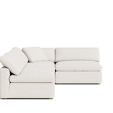 Movie Night™ 4-Piece Modular Sectional Open, Large, Cream Linen