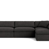 Movie Night™ 4-Piece Modular Sectional Open, Large, Dark Shadow