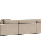 Movie Night™ 4-Piece Modular Sectional Open, Large, Champagne