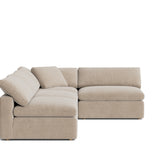 Movie Night™ 4-Piece Modular Sectional Open, Large, Champagne
