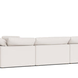 Movie Night™ 4-Piece Modular Sectional Open, Large, Nomad Snow