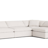 Movie Night™ 4-Piece Modular Sectional Open, Large, Nomad Snow