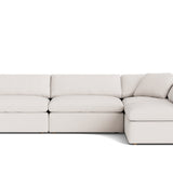 Movie Night™ 4-Piece Modular Sectional Open, Large, Nomad Snow