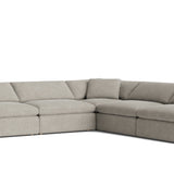 Movie Night™ 5-Piece Modular Sectional Open, Large, Oatmeal