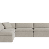 Movie Night™ 5-Piece Modular Sectional Open, Large, Oatmeal