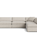 Movie Night™ 5-Piece Modular Sectional Open, Large, Newport Stripe