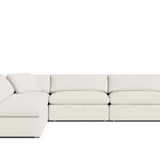 Movie Night™ 5-Piece Modular Sectional Open, Large, Cream Linen