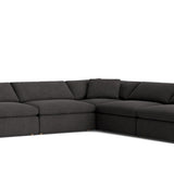 Movie Night™ 5-Piece Modular Sectional Open, Large, Dark Shadow