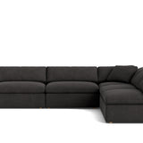 Movie Night™ 5-Piece Modular Sectional Open, Large, Dark Shadow