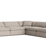 Movie Night™ 5-Piece Modular Sectional Open, Large, Light Pebble