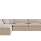 Movie Night™ 5-Piece Modular Sectional Open, Large, Champagne
