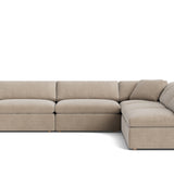 Movie Night™ 5-Piece Modular Sectional Open, Large, Champagne