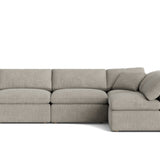 Movie Night™ 4-Piece Modular Sectional Open, Standard, Oatmeal