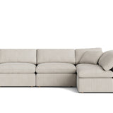 Movie Night™ 4-Piece Modular Sectional Open, Standard, Newport Stripe