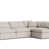 Movie Night™ 4-Piece Modular Sectional Open, Standard, Clay